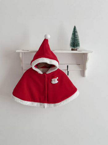 Csecsemő poncsó, Koreai verzió, Vastagított, Kapucnival, Pulóveres zárás