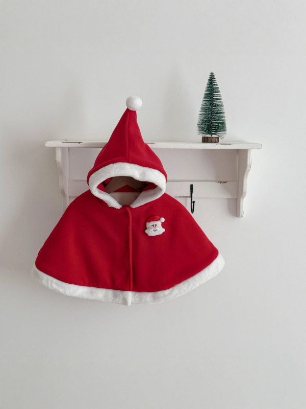 Csecsemő poncsó, Koreai verzió, Vastagított, Kapucnival, Pulóveres zárás