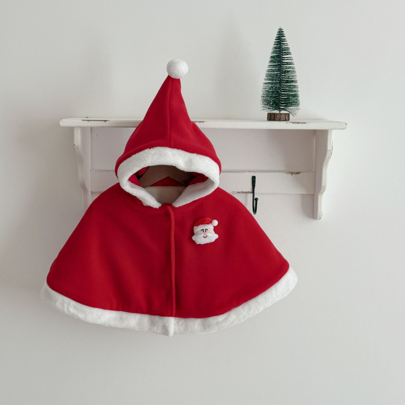 Csecsemő poncsó, Koreai verzió, Vastagított, Kapucnival, Pulóveres zárás