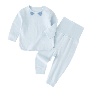 Kaheosaline puuvillane komplekt beebidele ja väikelastele, 100% puuvill, ümmargune kaelus, unisex, 1-3 aastat