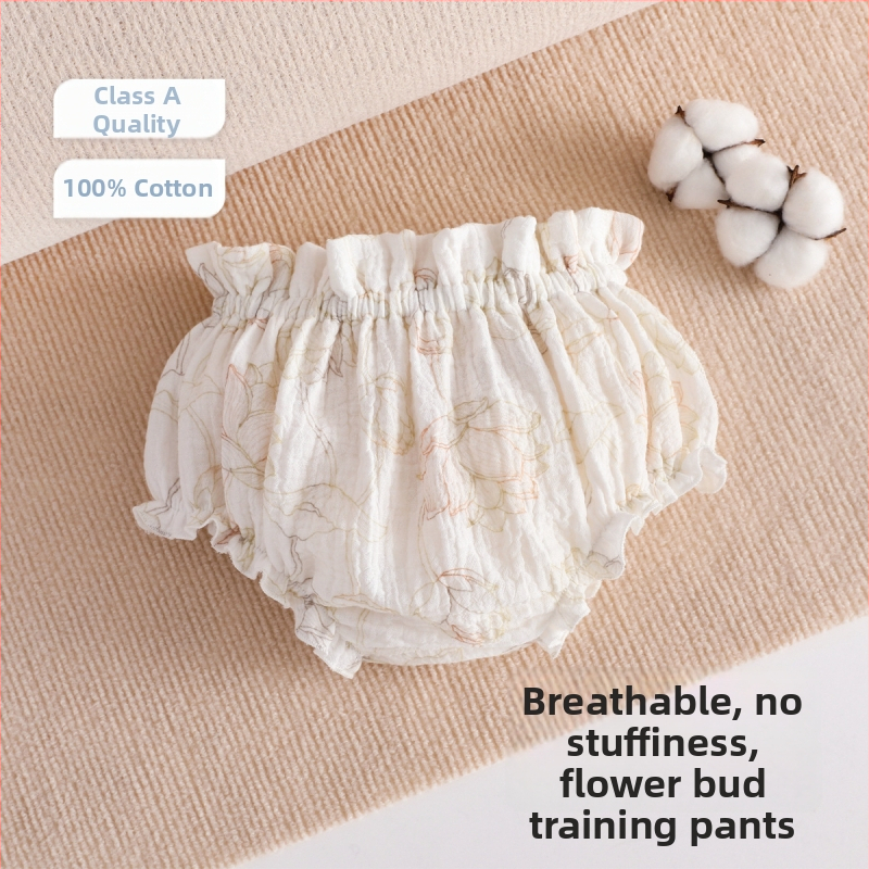 Kūdikių mokymosi kelnaitės iš marlės – antibakterinės, kvėpuojančios, saugumo klasė A, skirta kūdikiams ir mažiems vaikams (0–3 metų)
