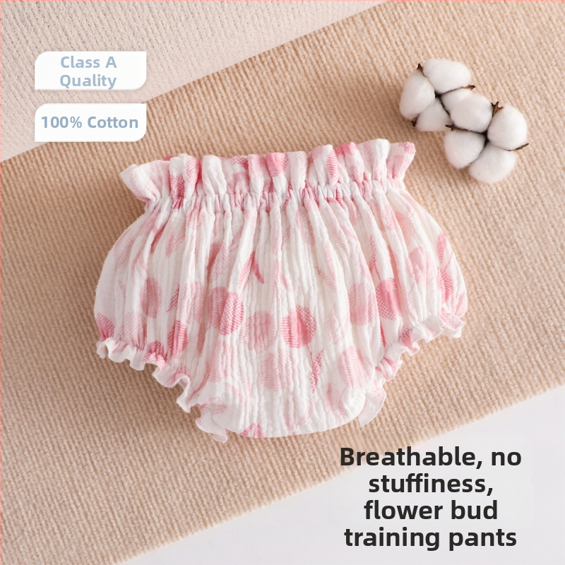 Kūdikių mokymosi kelnaitės iš marlės – antibakterinės, kvėpuojančios, saugumo klasė A, skirta kūdikiams ir mažiems vaikams (0–3 metų)