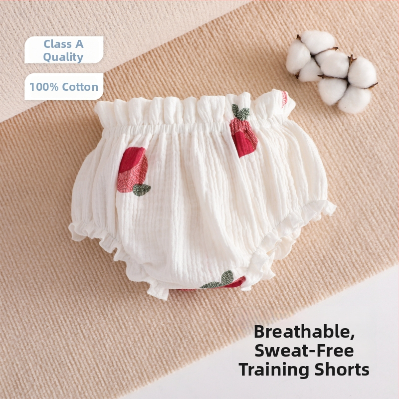 Kūdikių mokymosi kelnaitės iš marlės – antibakterinės, kvėpuojančios, saugumo klasė A, skirta kūdikiams ir mažiems vaikams (0–3 metų)