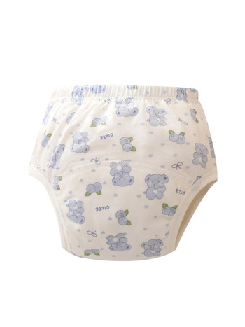 Kūdikio mokymo kelnaitės – 100% medvilnė, skalbiamos, šoninės nuotėkio apsauga, mokymuisi naudotis tualetu, 6-12 mėnesių ir 1-3 metai
