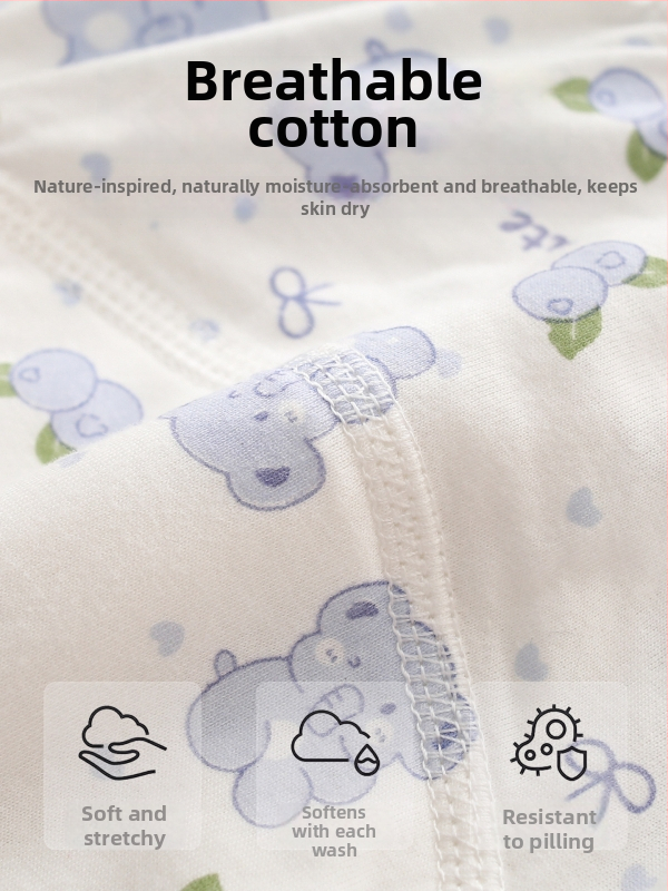 Kūdikio mokymo kelnaitės – 100% medvilnė, skalbiamos, šoninės nuotėkio apsauga, mokymuisi naudotis tualetu, 6-12 mėnesių ir 1-3 metai