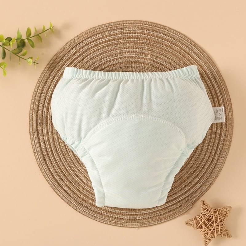 Kūdikio treniruočių kelnių iš Ice Silk audinio, anti-pratekėjimo dizainas, skalbiamos, medvilnės-poliesterio-ice silk, amžius 6–36 mėnesiai