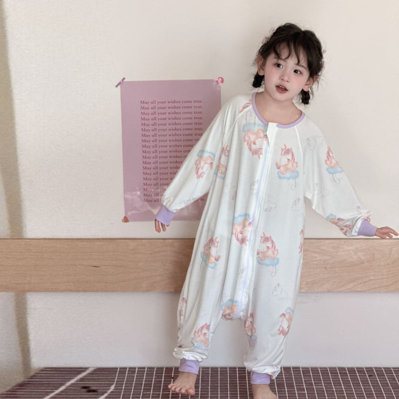 Mo Ximo Παιδική Καλοκαιρινή Πιτζάμα από Modal με Διαχωρισμένα Πόδια, Λεπτή, Απομάκρυνση Υγρασίας, Καρτούν Σχέδιο