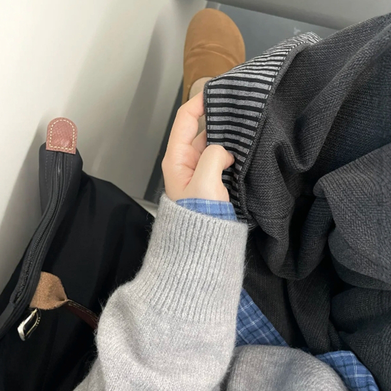 Platus kelnes iš poliesterio, aukštas liemuo, ilgos, laisvo kirpimo, japonų-koreiečių stilius