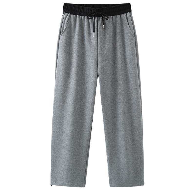 Moterų tiesaus kirpimo kelnes, elastinė juosta, be raukšlių poliesteris, ilgos kelnes, žiema 2025