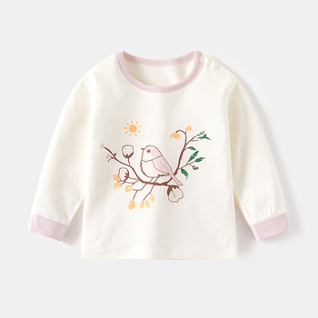 Baba pamut felső környakú, uniszex, 1–3 éveseknek, tavasz–ősz