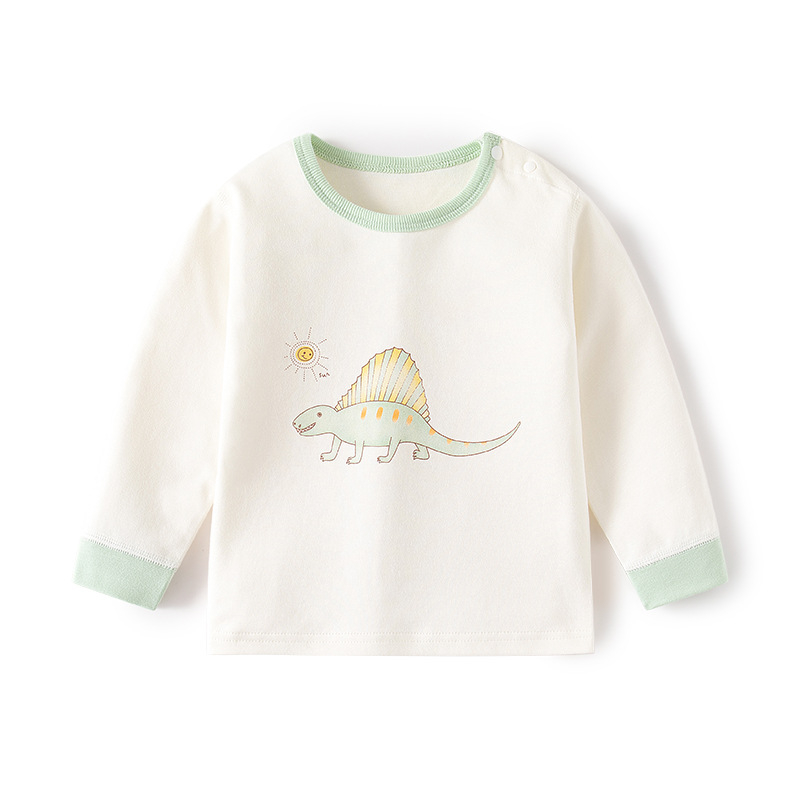 Baba pamut felső környakú, uniszex, 1–3 éveseknek, tavasz–ősz