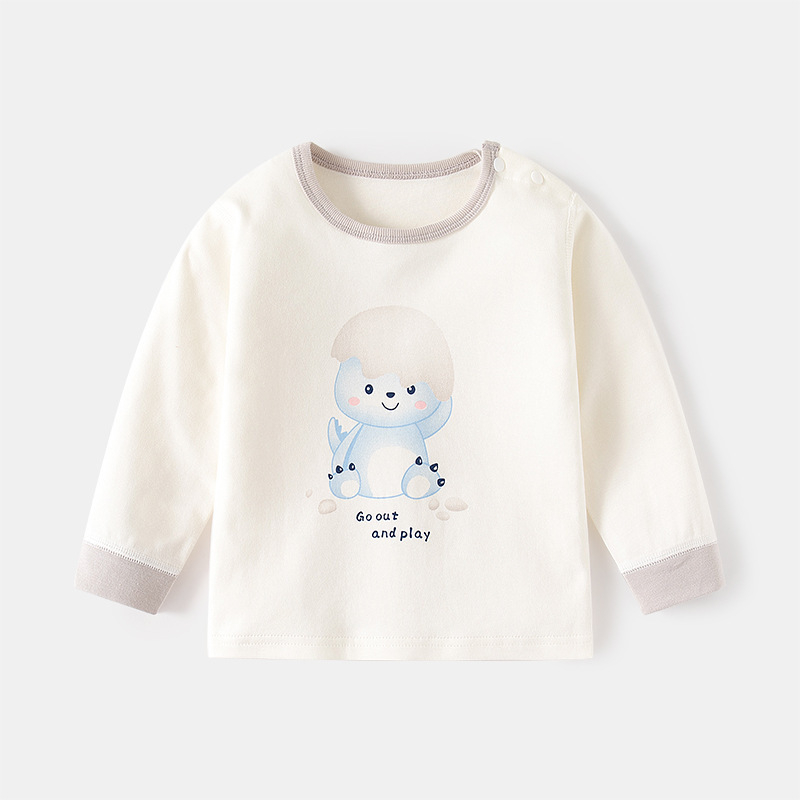 Baba pamut felső környakú, uniszex, 1–3 éveseknek, tavasz–ősz