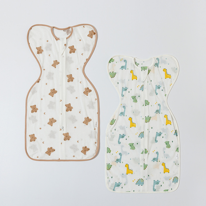 Kūdikio kokono tipo miego maišelis iš medvilnės, vidinis pamušalas iš grynos medvilnės, nailono užtrauktukas, tinkamas vasaros, pavasario ir rudens laikui, saugumo klasė A