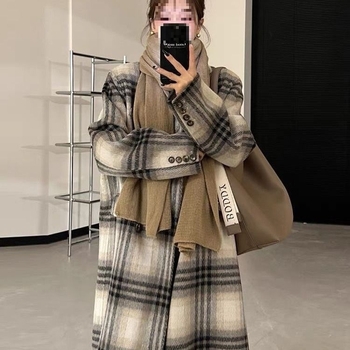 Dámsky Chenille kabát so Spandexom, japonsko-kórejský casual štýl, krátky strih, voľný strih, golier typu saka