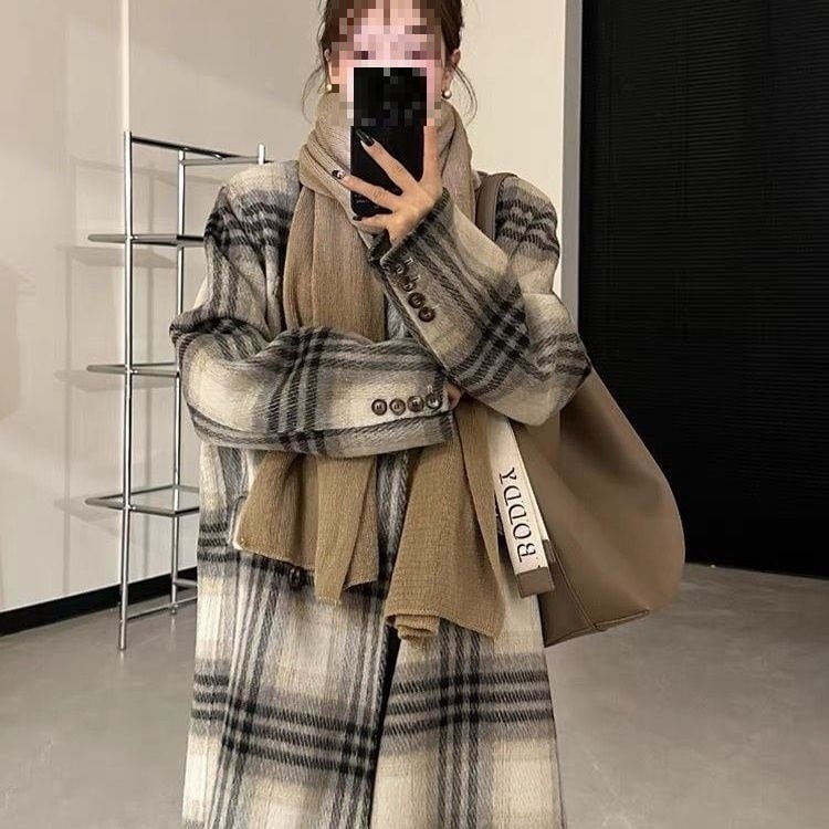 Dámsky Chenille kabát so Spandexom, japonsko-kórejský casual štýl, krátky strih, voľný strih, golier typu saka