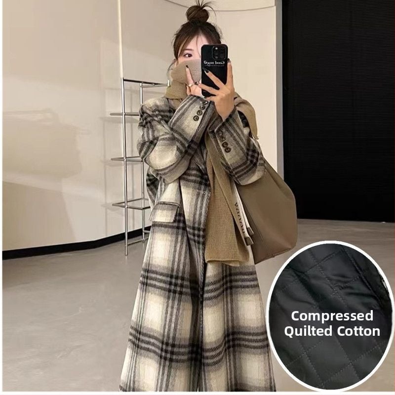 Dámsky Chenille kabát so Spandexom, japonsko-kórejský casual štýl, krátky strih, voľný strih, golier typu saka