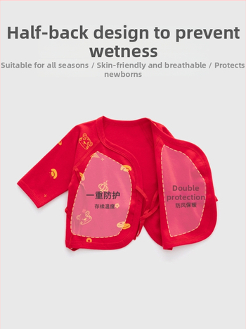 JOYNCLEON kūdikių marškinėliai su apvaliu kaklu, 100% medvilnė, be gobtuvo, tinkami kūdikiams (0–12 mėn), žiemos leidimas 2025