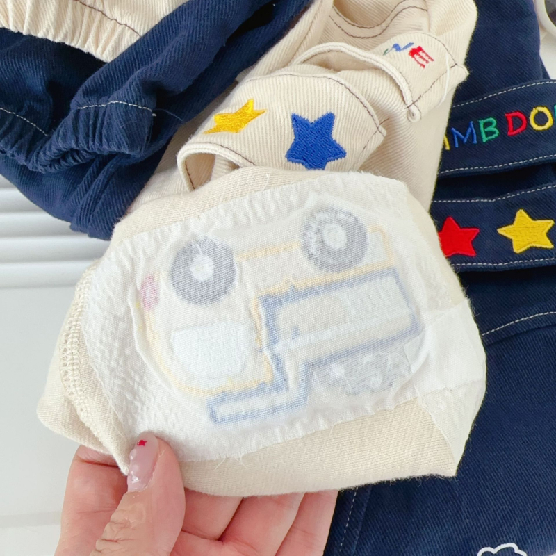 Laste fleece püksid, vaba stiil, 100% puuvill, elastne talje, pikad püksid, 3-8 aastat