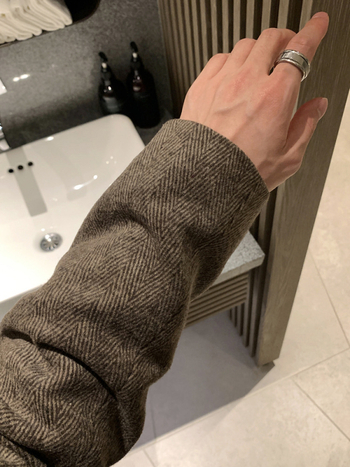 ASCLO Korea-stiilis villane bleiser, vaba lõige, ühetone muster, talveks