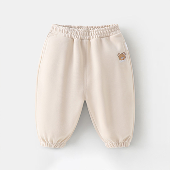 Laste igapäevased puuvillased püksid karikatuurimustriga, elastne vöö, pikad, 1–3-aastastele