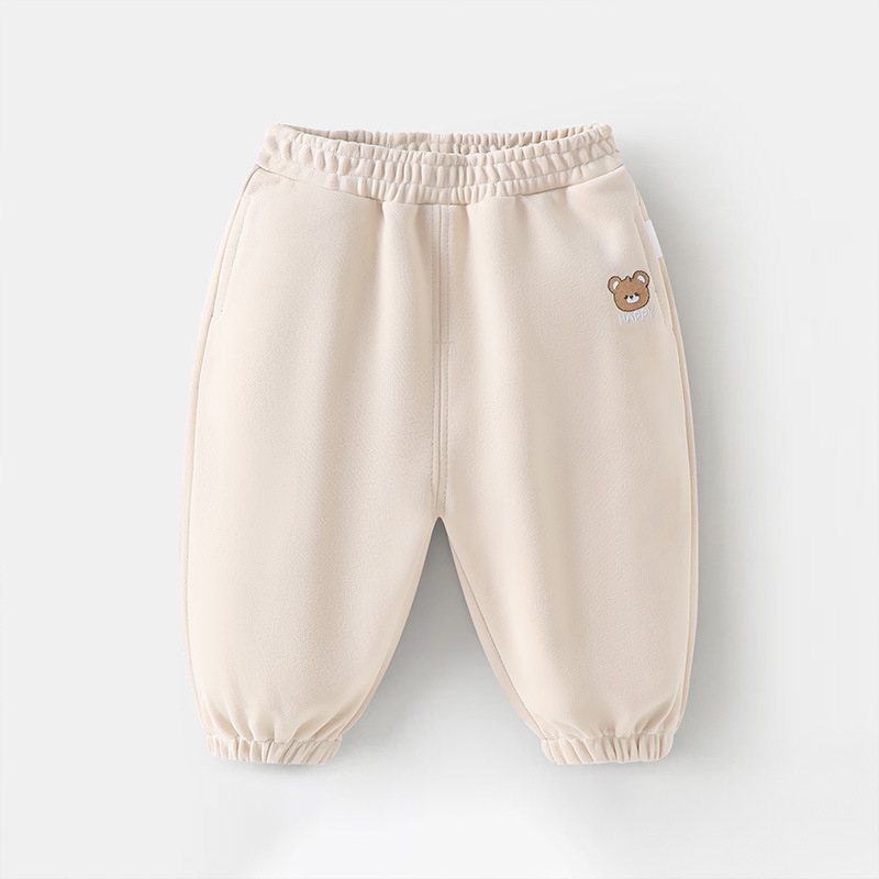 Laste igapäevased puuvillased püksid karikatuurimustriga, elastne vöö, pikad, 1–3-aastastele