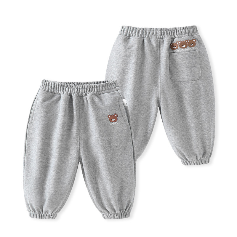 Laste igapäevased puuvillased püksid karikatuurimustriga, elastne vöö, pikad, 1–3-aastastele