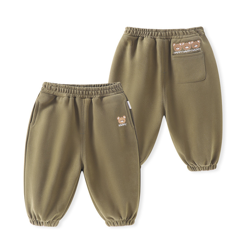 Laste igapäevased puuvillased püksid karikatuurimustriga, elastne vöö, pikad, 1–3-aastastele