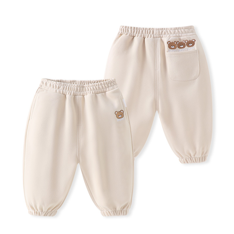 Laste igapäevased puuvillased püksid karikatuurimustriga, elastne vöö, pikad, 1–3-aastastele