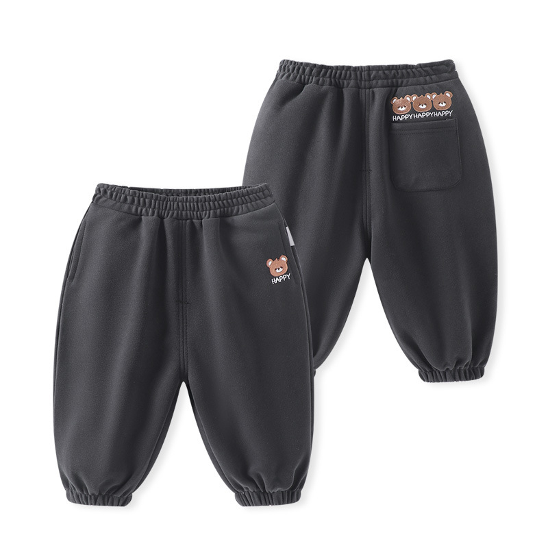 Laste igapäevased puuvillased püksid karikatuurimustriga, elastne vöö, pikad, 1–3-aastastele