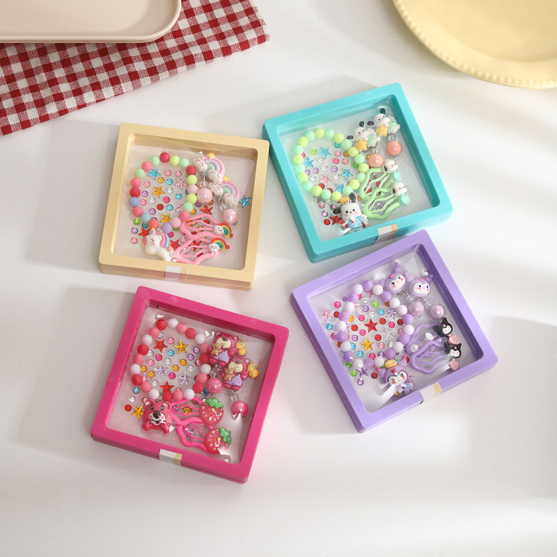 Kuromi Set de brățări pentru copii cu mărgele și clips – design prințesă, handmade, origine Jinhua, cod mz2567