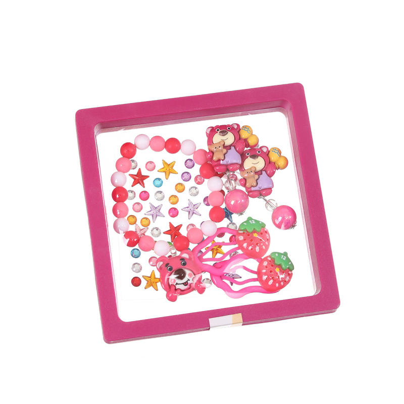 Kuromi Set de brățări pentru copii cu mărgele și clips – design prințesă, handmade, origine Jinhua, cod mz2567