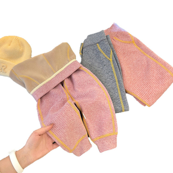 Gyerekek téli fleece nadrág zabpehelyes fleece-szel, 95% poliészter, középmagas derék, uniszex, Biztonság: A osztály