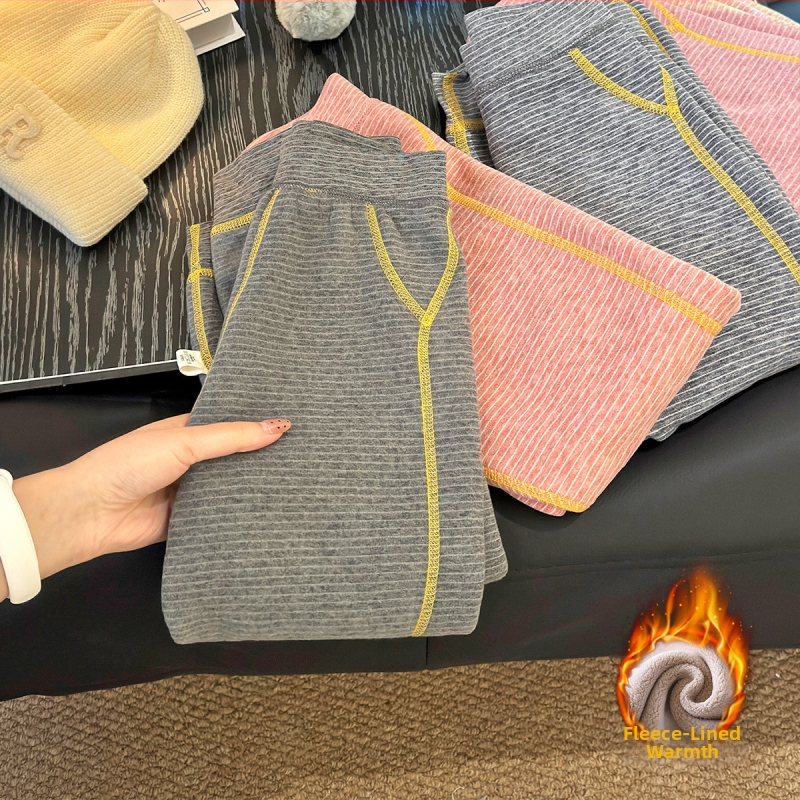 Vaikų žieminės kelnės su avių flisu, 95% poliesteris, vidurinis juosmuo, unisex, Saugos klasė A