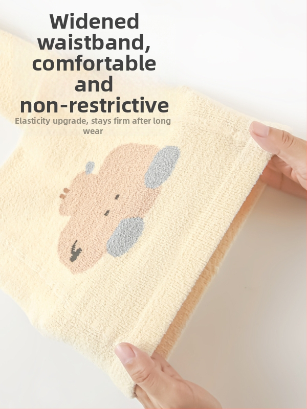 NEMOBABY detské pančuchy s karikatúrnym vzorom, chlpaté vnútro, hrubé a teplé na zimu, polyester