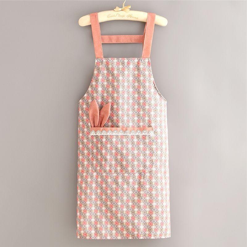 Naistele mõeldud lõuendist esiliin pikkade kätega, plekikindel, vastupidav, köögitööriided