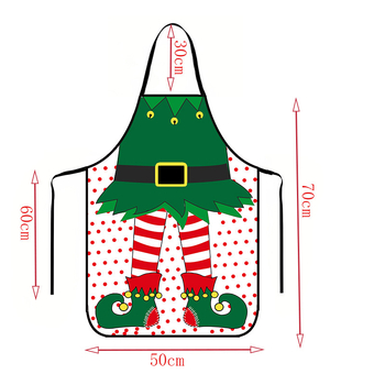 Köögipõll (varrukateta) – plekikindel, kangas, Ameerika maamaj stiil, mitmevärviline motiiv tegelastega