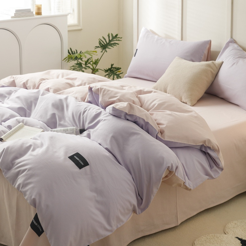Set posteljine od 100% pamuka – 60s, dugački vlakna pamuka, twill tkanina, reaktivno bojanje, četverostruki set