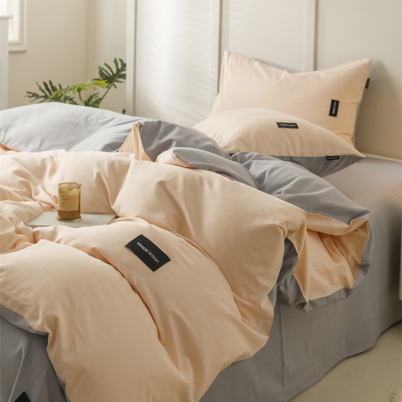 Set posteljine od 100% pamuka – 60s, dugački vlakna pamuka, twill tkanina, reaktivno bojanje, četverostruki set