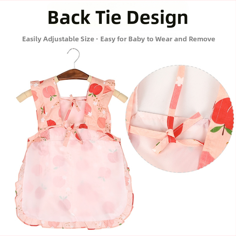 Bērnu zīmēšanas apģērba pārsegs – ūdensnecaurlaidīgs, ziedu raksts, audums: 100% kokvilna (>95%), drošības klase A