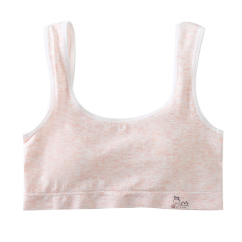 Podprsenka-vest pre dievčatá v období vývoja, 12–15 rokov, priedušná viskóza, bavlnená výplň, plné košíčky, ultra tenké formované košíčky, bez kovových výstuží
