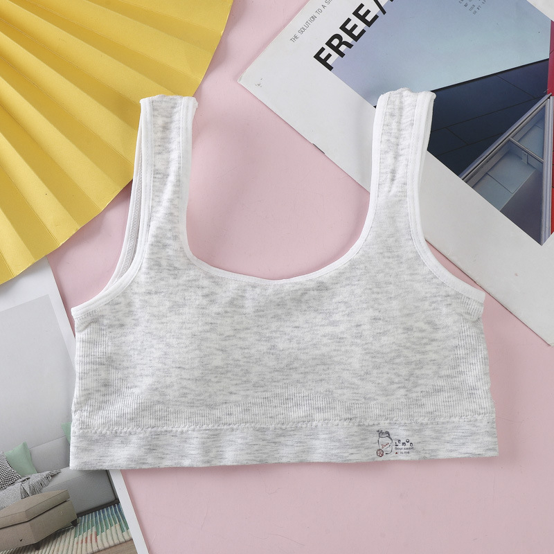 Podprsenka-vest pre dievčatá v období vývoja, 12–15 rokov, priedušná viskóza, bavlnená výplň, plné košíčky, ultra tenké formované košíčky, bez kovových výstuží