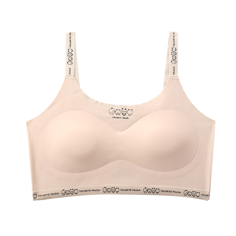 Miyisi Razvijajuće djevojčice bešavni vest grudnjak s 3/4 košarom, tanak oblik košarice, najlon s pamukom, uzrast 9–14 godina