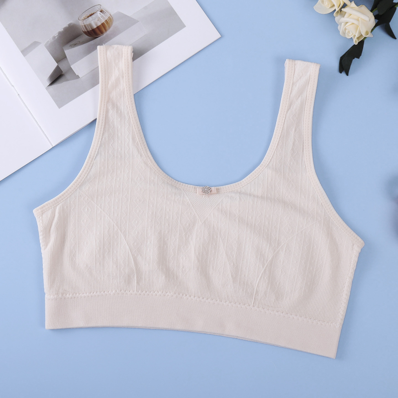 Bespruzni dječji tank top za djevojčice 9–13 godina, prozračna viskoza, s punim košaricama, fiksni dvostruki kaiševi, za sve sezone