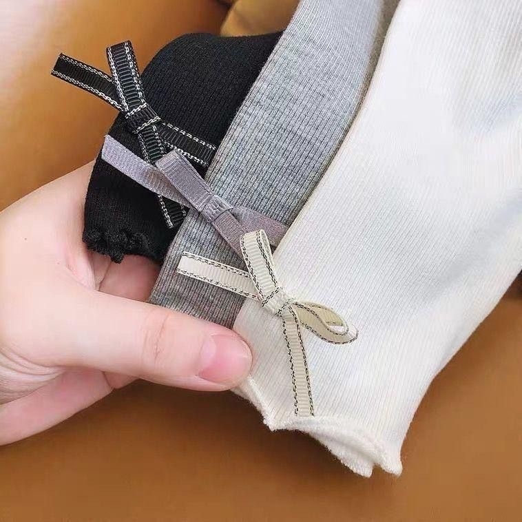 Dječje legice u korejskom stilu, lagani poliester, 90% poliester, srednji struk s elastičnim pojasom, jednobojne, za djevojčice 3–8 godina (proljeće-ljeto)