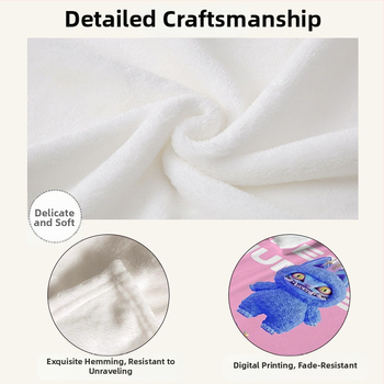 Flanelės pledas su animaciniu piešiniu, pritaikomas, visų metų naudojimui, svoris iki 300 g