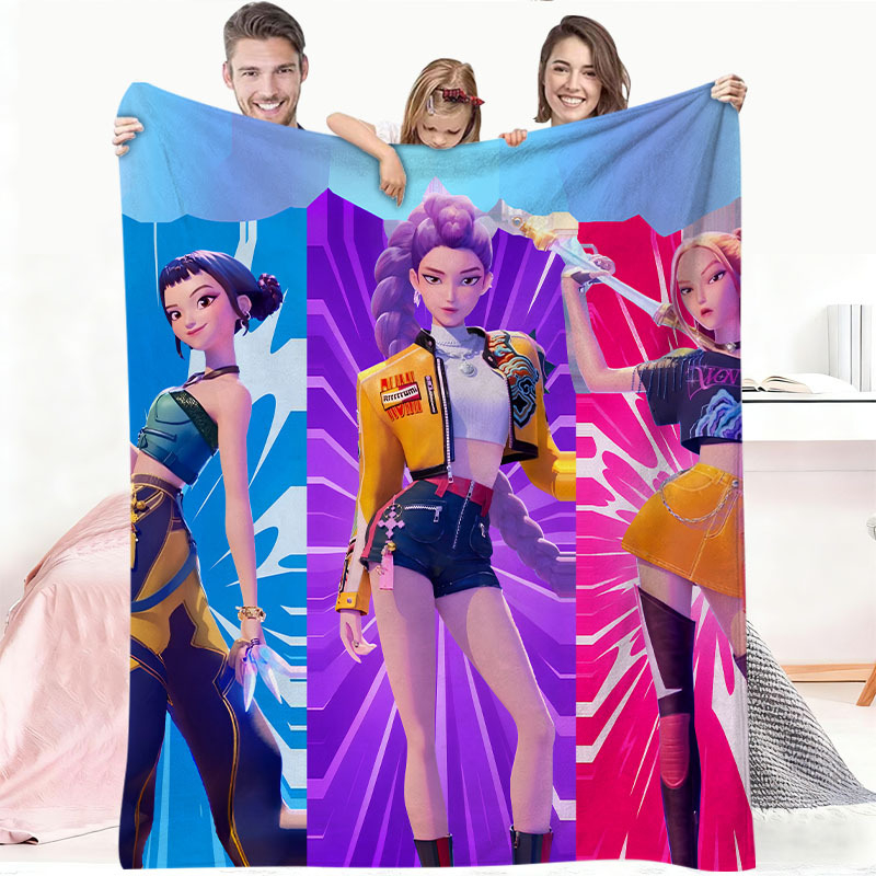 Flanelės pledas su animaciniu piešiniu, pritaikomas, visų metų naudojimui, svoris iki 300 g