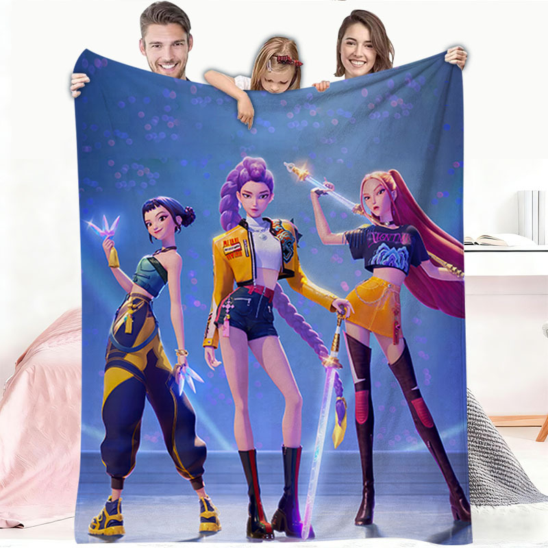 Flanelės pledas su animaciniu piešiniu, pritaikomas, visų metų naudojimui, svoris iki 300 g