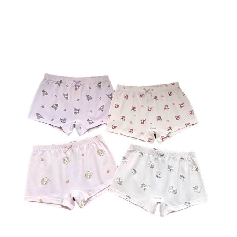 Vaikų kelnaitės iš 95% medvilnės, Saugos lygis A, Unisex, Keturių dalių rinkinys, keturios adatos ir šeši eilių siuvimas be šuvų