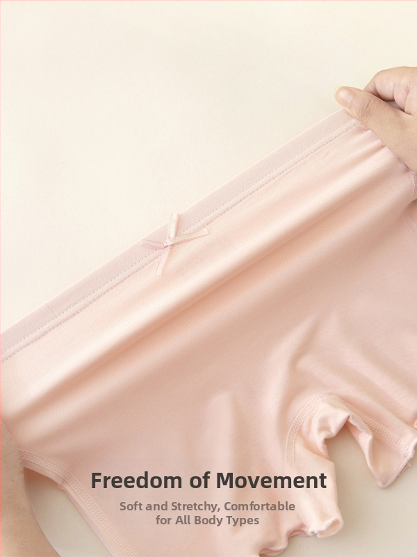 Meitenēm vasaras modalā kokvilnas apakšveļas šorti ar klasi A pret-slīdēju, vidējā josta, vecums 3–8 gadi