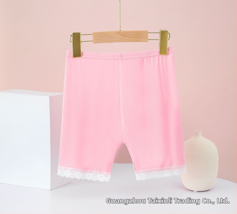 Modal vaiko vasaros saugūs šortai mergaitėms, kvėpuojantys, 95% viskozė, Saugos klasė B, amžius 3–8 metai